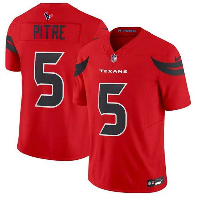 Youth Houston Texans #5 Jalen Pitre Red 2024 Alternate F.U.S.E Vapor Stitched Jersey Dzhi->youth nfl jersey->Youth Jersey